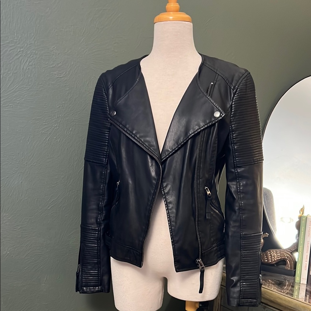 Topshop vegan leather moto jacket